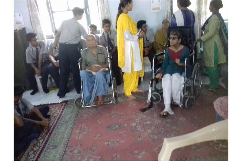 Children from Manipal Public School  visited the Cheshire Home 