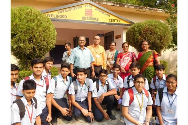 City Montessori School Kanpur Road visited the Cheshire Home Lucknow as part of " Socially Useful Productive Work".