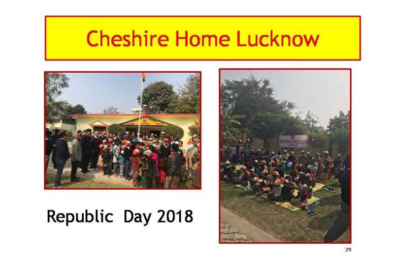 Cheshire Homes Lucknow presentation at National Council AGM at Bangalore on 24 Feb 2018
