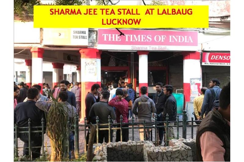 Cheshire Home residents visited to Sharmaji Tea Stall.