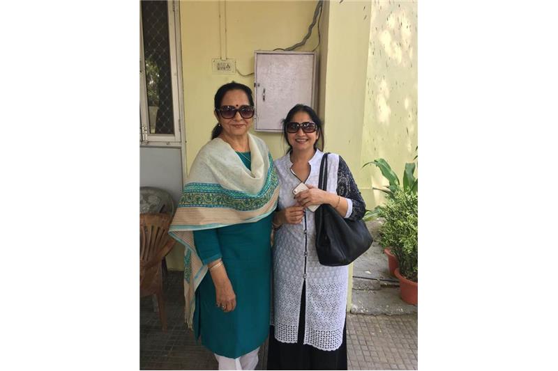 Ms Neelam Khandelwal and Ms Sarita Bagel & the family donated wheel chairs and other aids