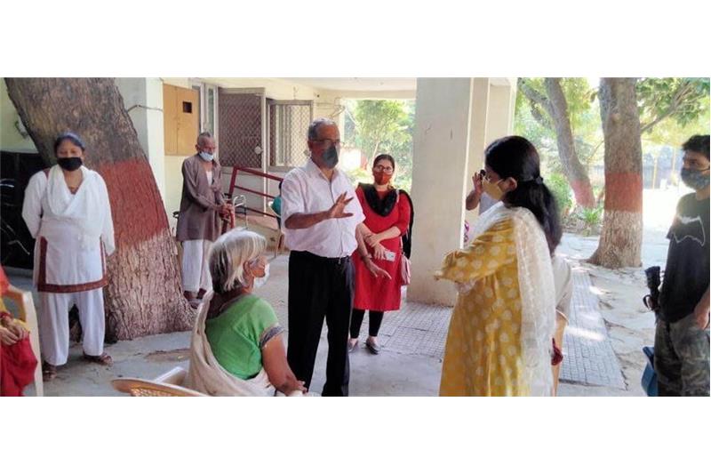 Mrs Aditi Sharma Principal (CMS) Chowk Campus, and Ms. Nava Psychological Counselor visited the Cheshire Home