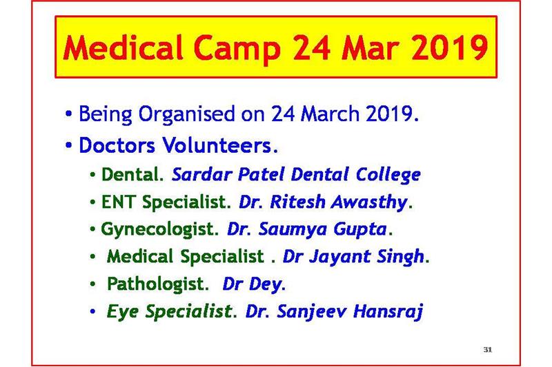 Presentation to Mrs Nita Ganguli at Cheshire Home on 15 March 2019