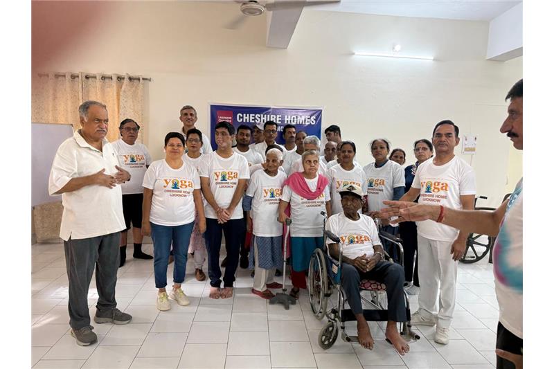Yoga Day Celebration at Cheshire Home Lucknow on 21 Jun 25