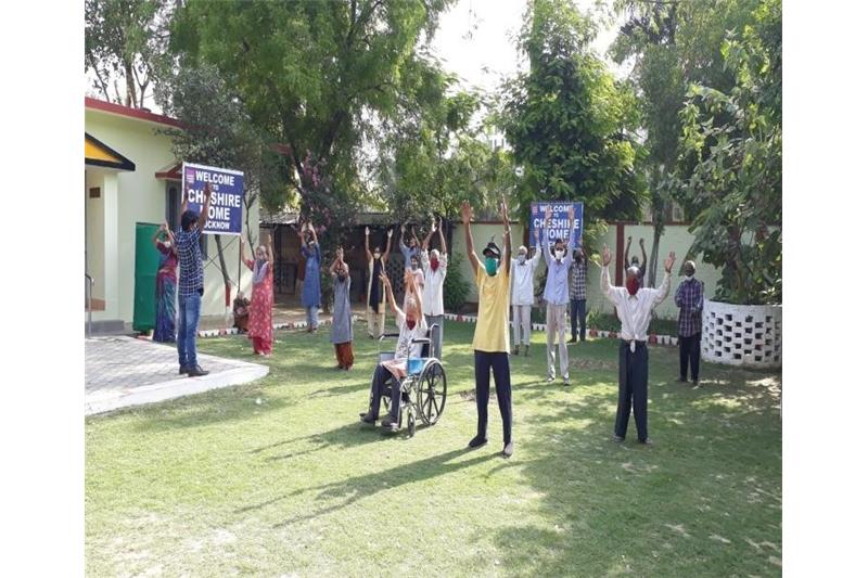 Morning physical activities were carried out under the guidance of YOGA trained teacher        Mr. Pawan Kumar from 0800 to 0900 h from Monday to Saturday