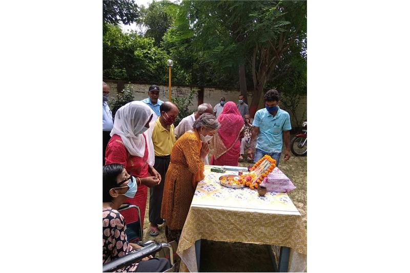Vishwakarma Pooja at Cheshire Home
