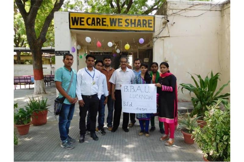 Students from BBAU University visited the Cheshire Home