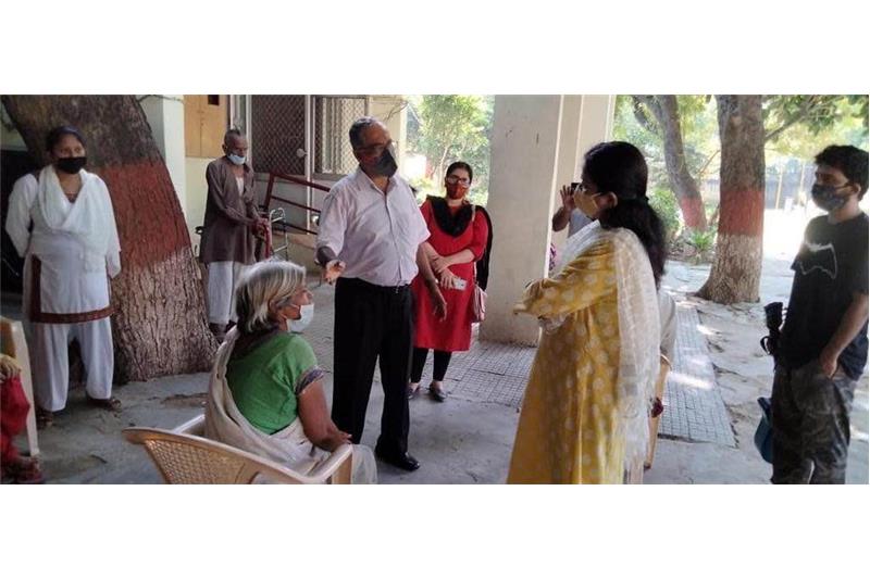 Mrs Aditi Sharma Principal (CMS) Chowk Campus, and Ms. Nava Psychological Counselor visited the Cheshire Home
