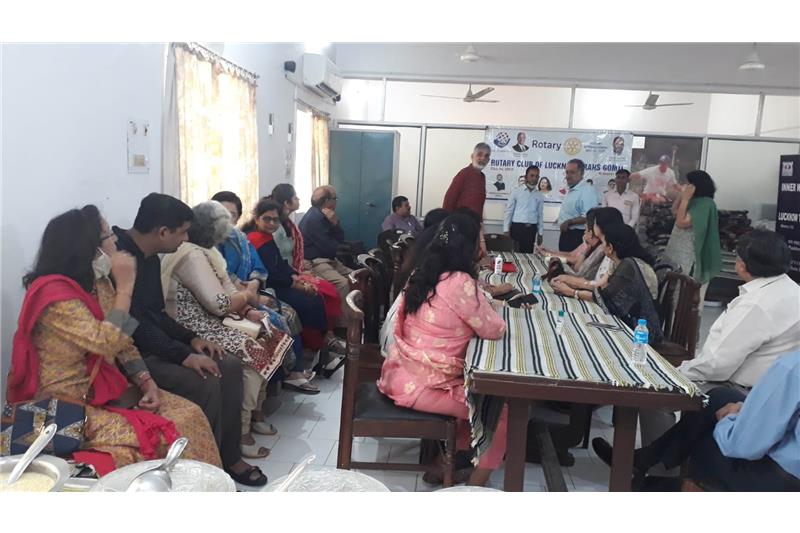 Rotary club visited home on 31 Oct 2021